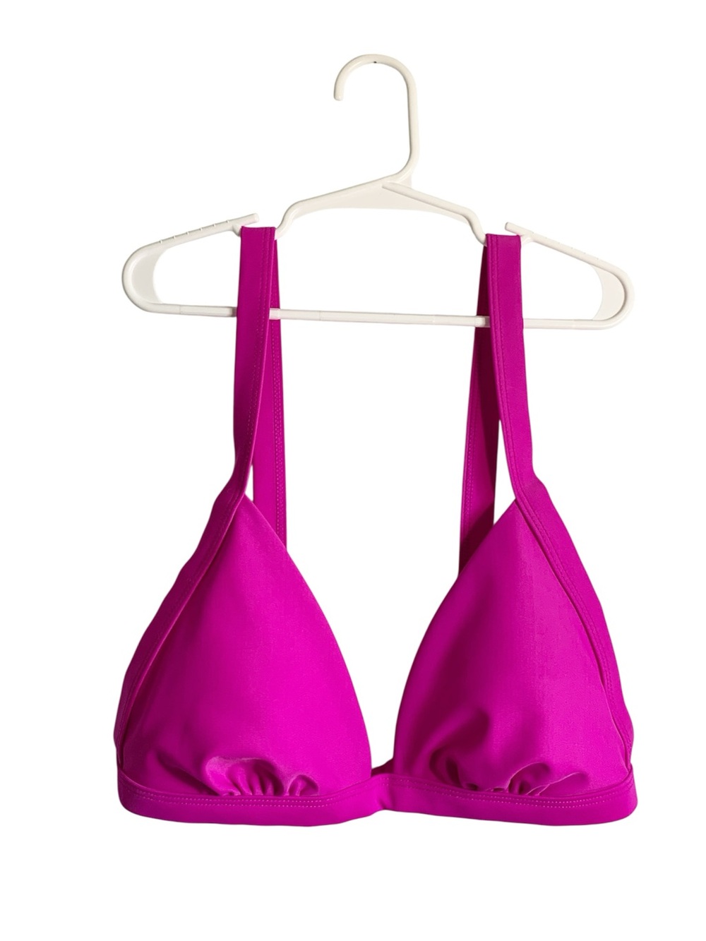 Xhilaration Barbie Bright Fuchsia Neon Pink Triangle Adjustable Bikini Top M